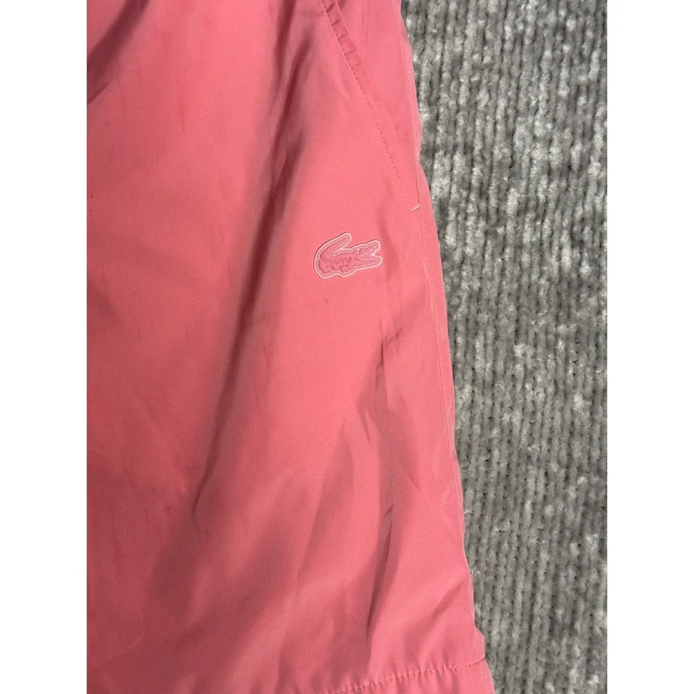 LACOSTE Showerproof Taffeta Shorts Men's Size M Pink GH5457